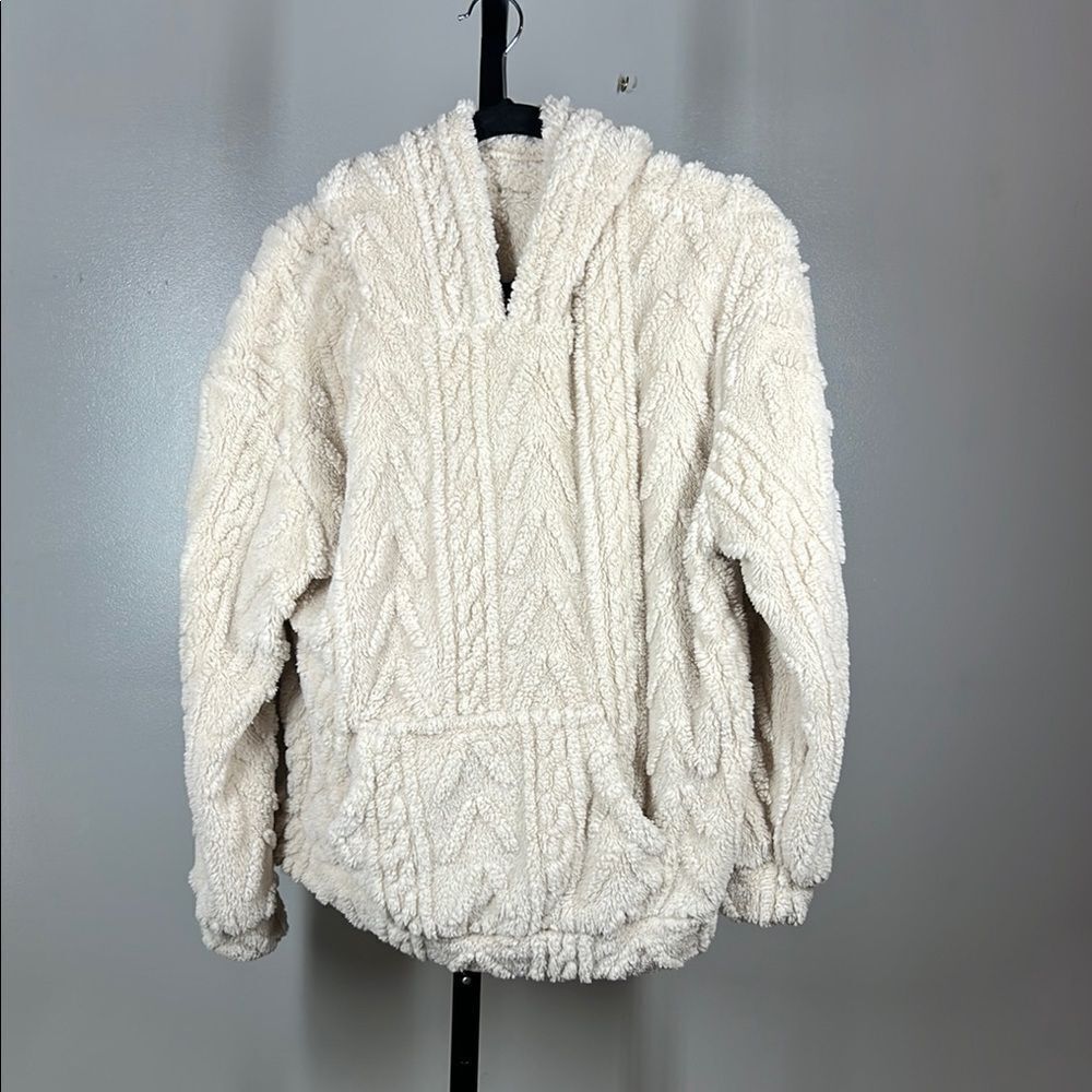 Unbranded Cozy Cream Hooded Sweater